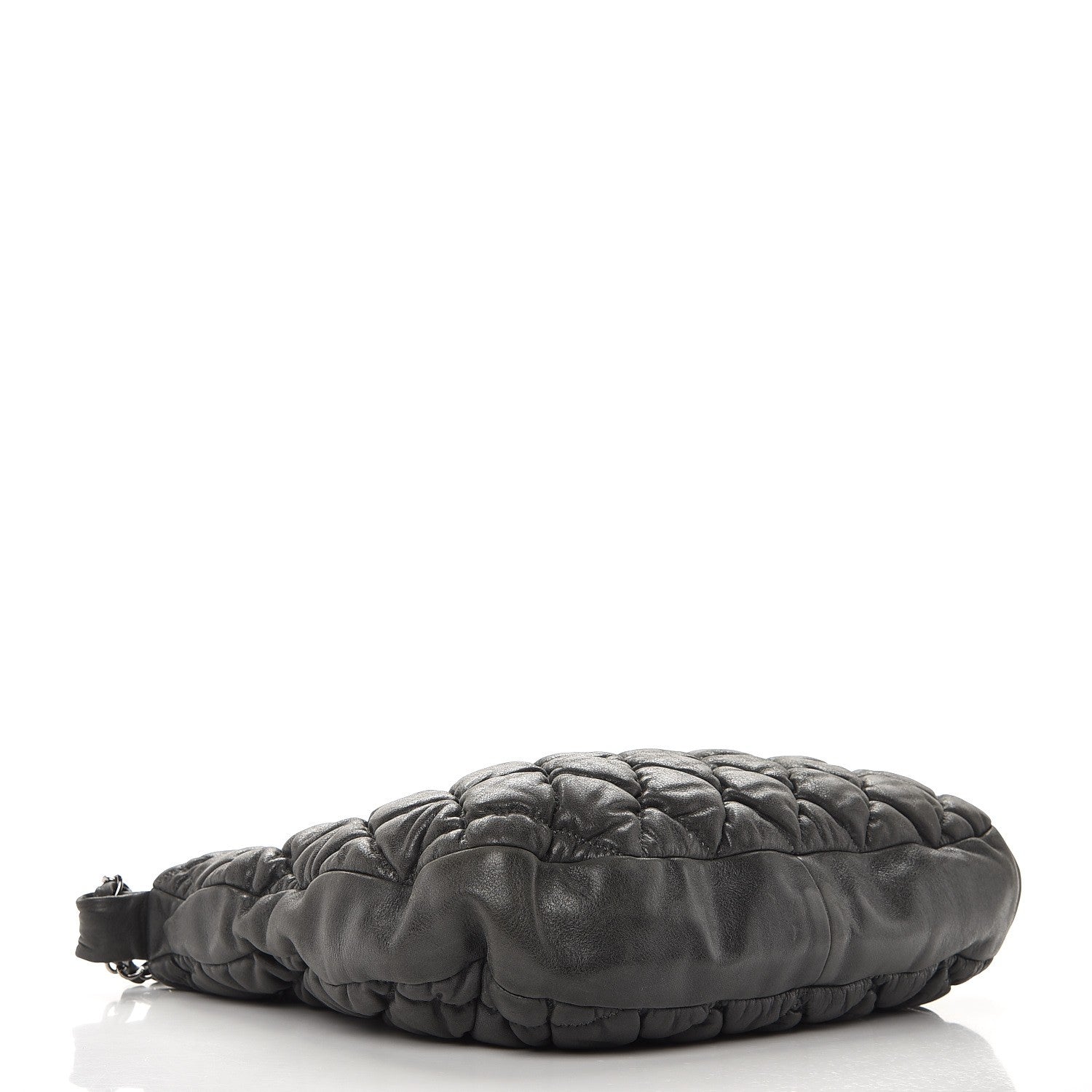Chanel Calfskin Bubble Quilt Hobo Grey 4 of 7