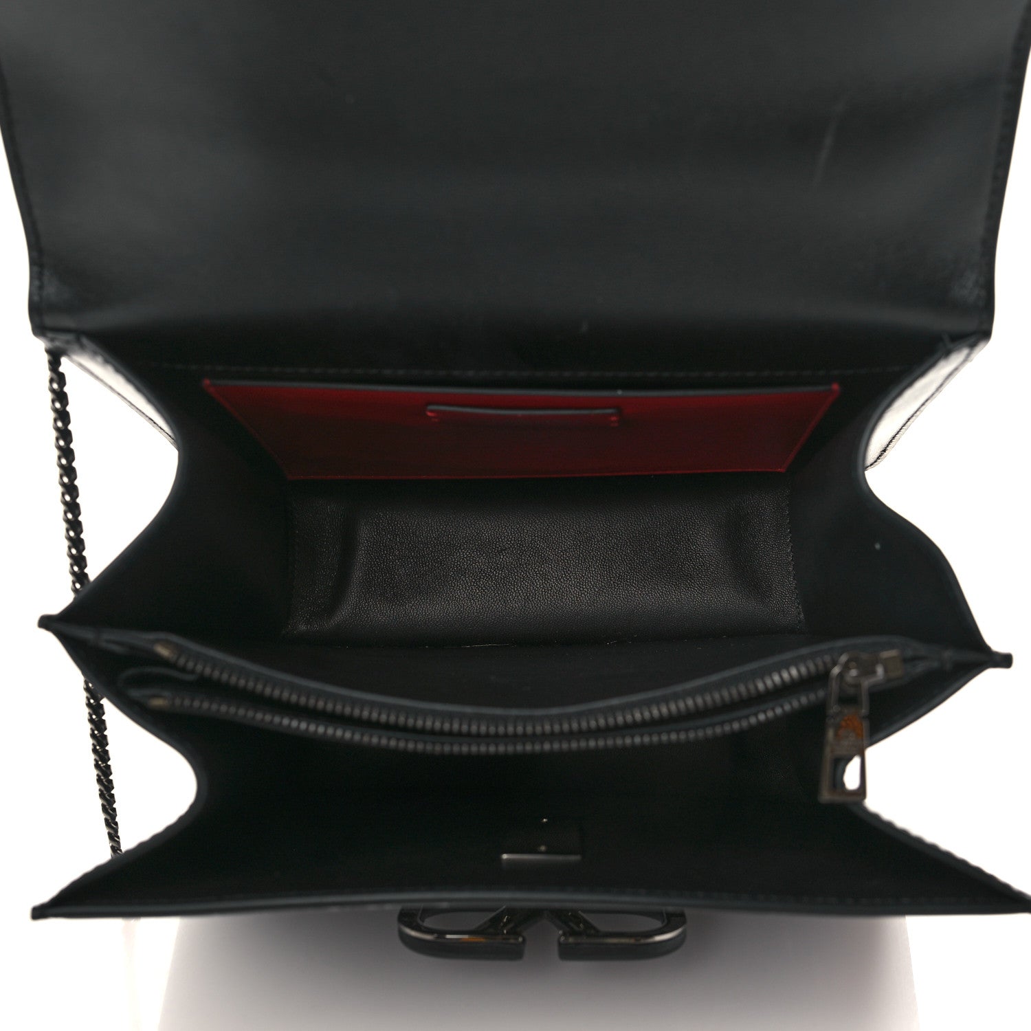 Valentino Garavani X UNDERCOVER Smooth Calfskin Rose Print VSling Shoulder Bag Black 5 of 9