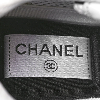 Chanel Suede Calfskin Printed CC Sneakers 37 Black 14 of 16