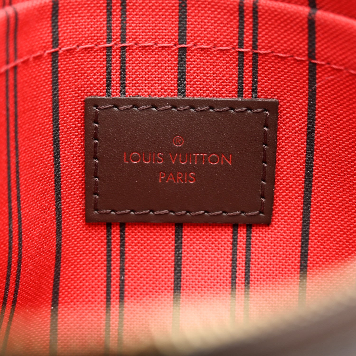 Louis Vuitton Damier Ebene Neverfull MM GM Pochette 6 of 8