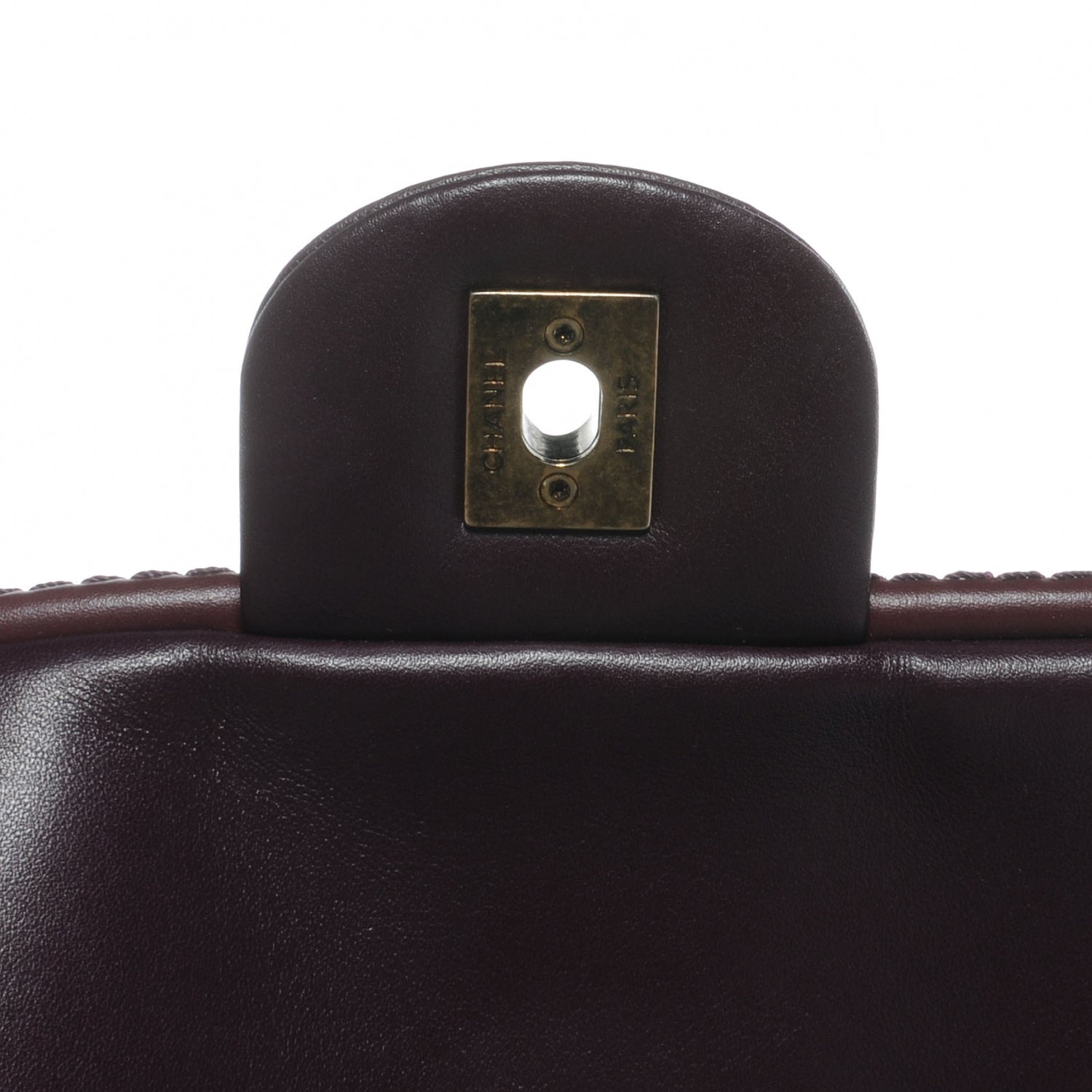 Chanel Calfskin Quilted Stitch Flap Plum 5 of 8