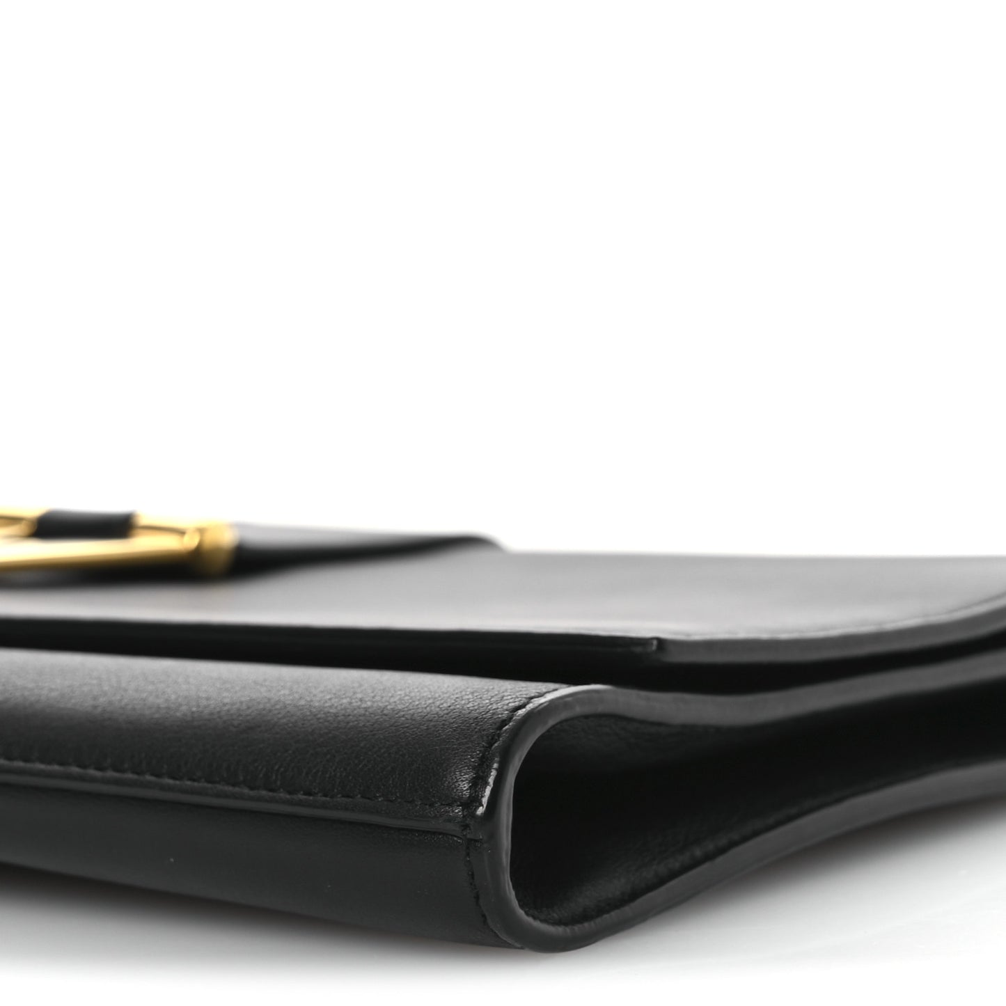 Calfskin Classic Y Ligne Clutch Black
