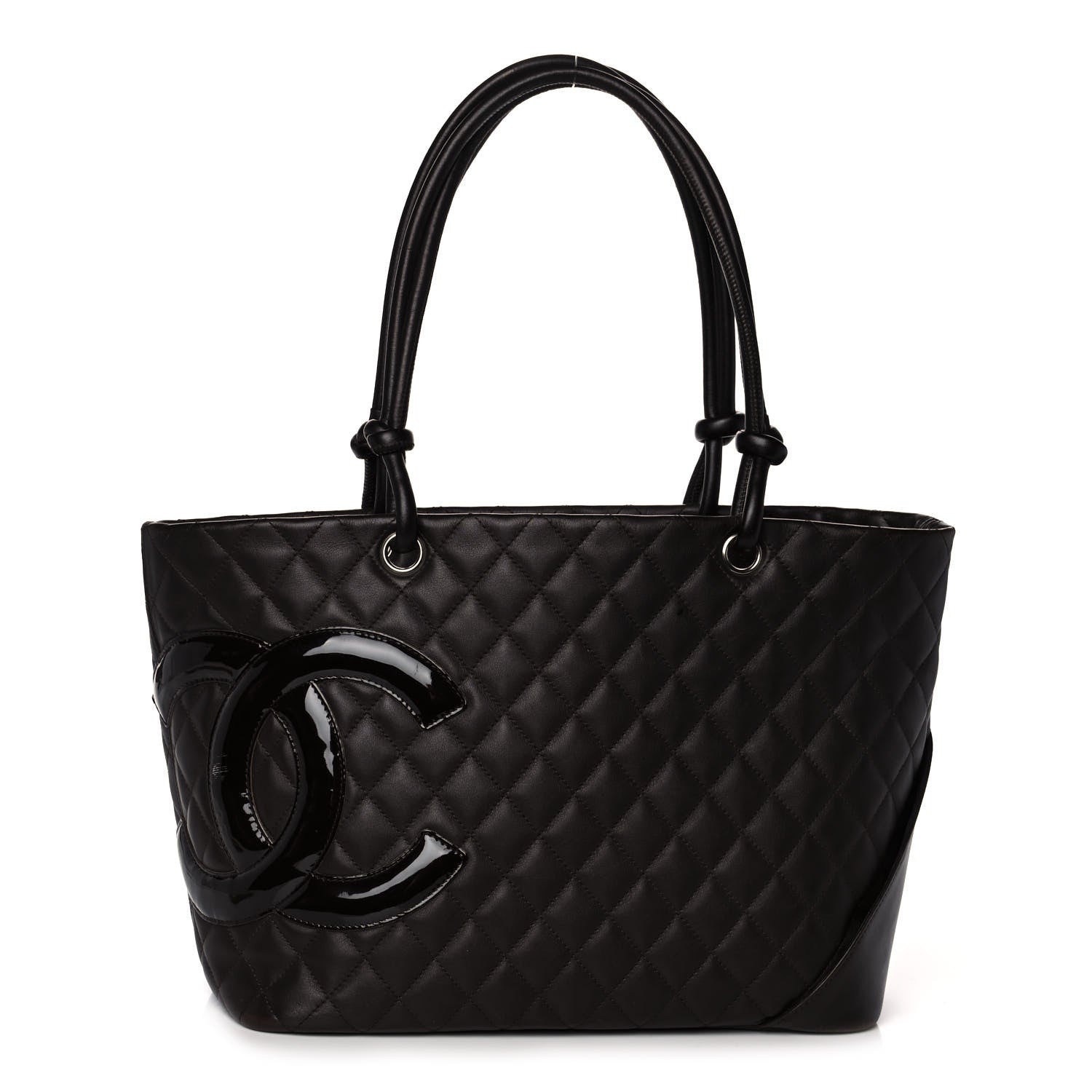 Chanel Calfskin Quilted Large Cambon Tote Brown 1 of 15