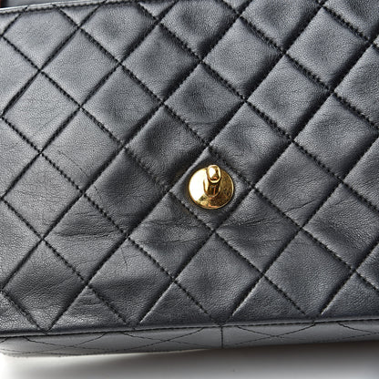 Chanel Lambskin Quilted Mini Square Flap Bag Black 13 of 15