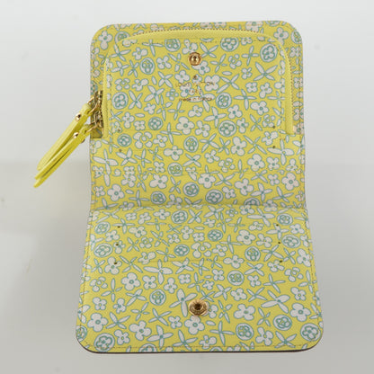 Louis Vuitton Monogram Fleuri Insolite Wallet PM Yellow 5 of 7