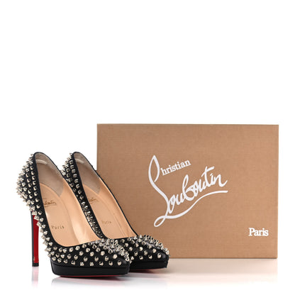 Christian Louboutin Nappa Pigalle Plato Spikes 120 Pumps 37.5 Black 10 of 10