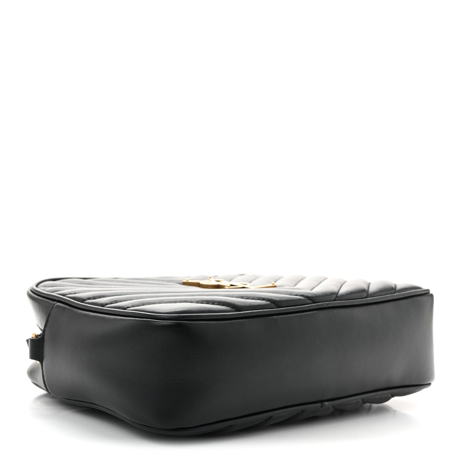 Saint Laurent Calfskin Matelasse Monogram Lou Camera Bag Black 4 of 10