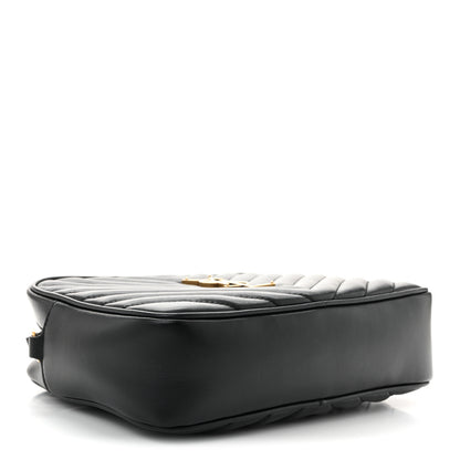 Saint Laurent Calfskin Matelasse Monogram Lou Camera Bag Black 4 of 10