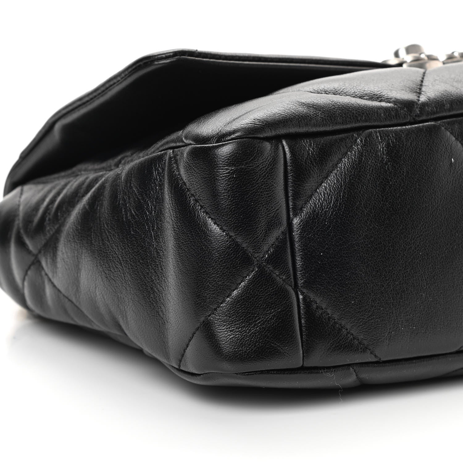Chanel Lambskin Quilted Medium Chanel 19 Flap Black 9 of 13