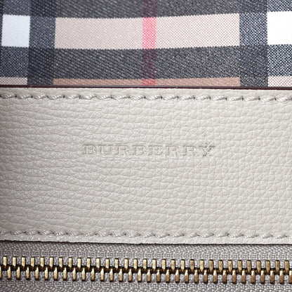 Burberry Calfskin Crest Embossed Small Tote Limestone 6 of 8