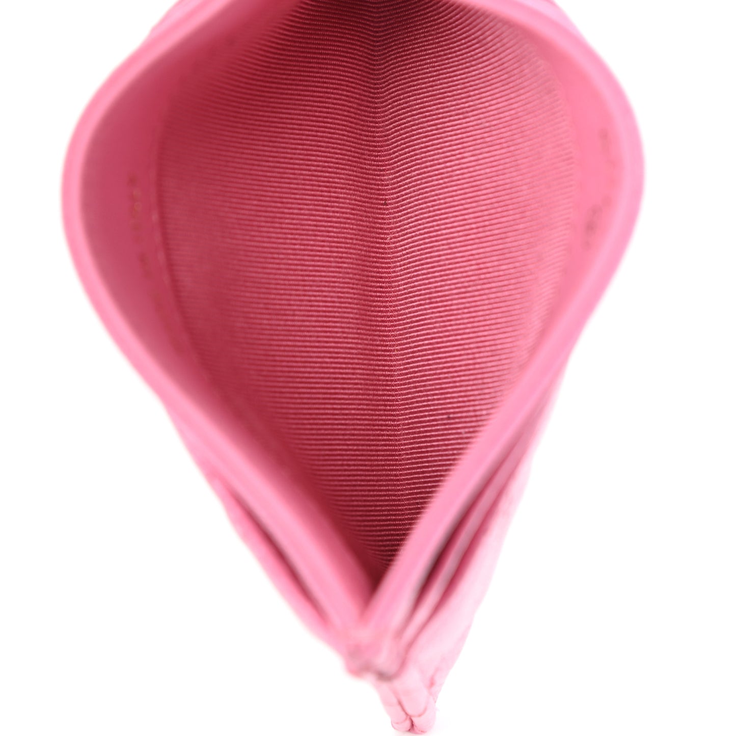Caviar Quilted Card Holder Pink
