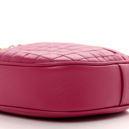 Celine Calfskin Quilted Small C Charm Bag Pink 9 of 9