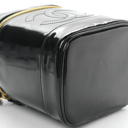Chanel Patent Timeless Vanity Cosmetic Case Black 8 of 9