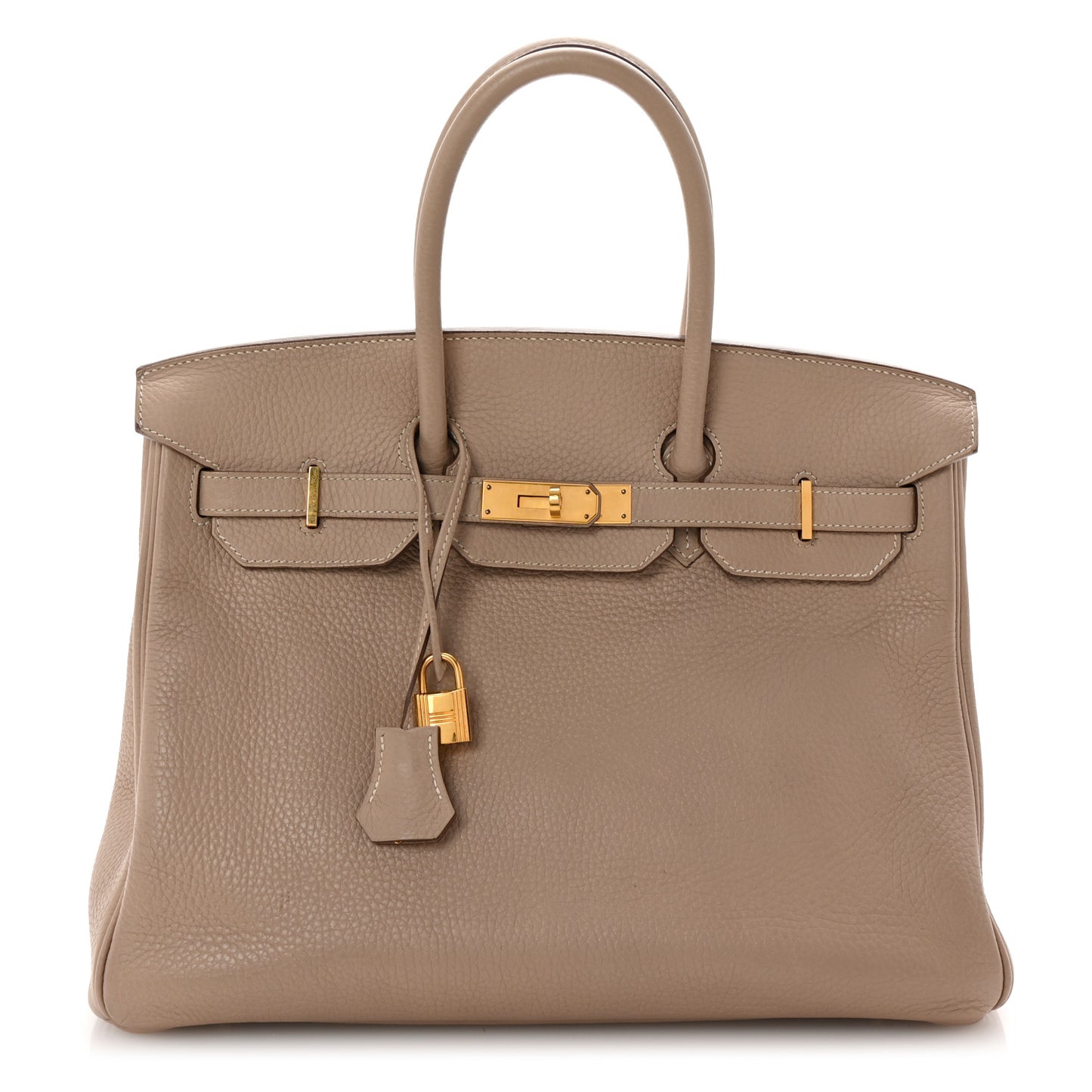 Taurillon Clemence Birkin 35 Gris Tourterelle