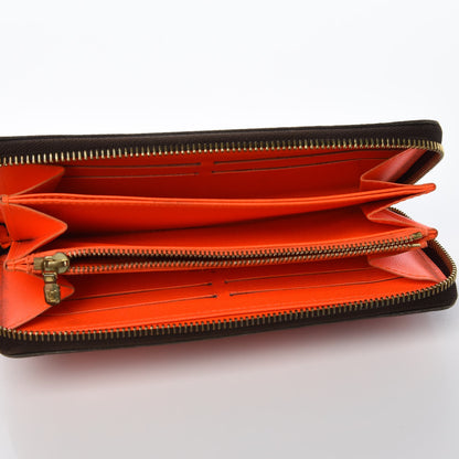 Louis Vuitton Monogram Graffiti Zippy Wallet Orange 5 of 13