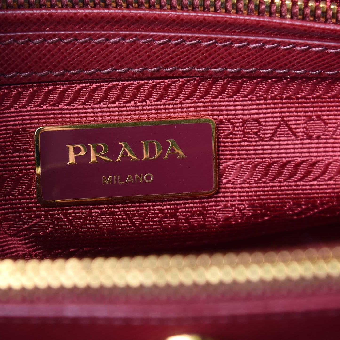 Saffiano Lux Medium Tote Cherry