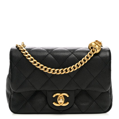 Chanel Caviar Quilted Mini Sweetheart Rectangular Flap Black 1 of 9