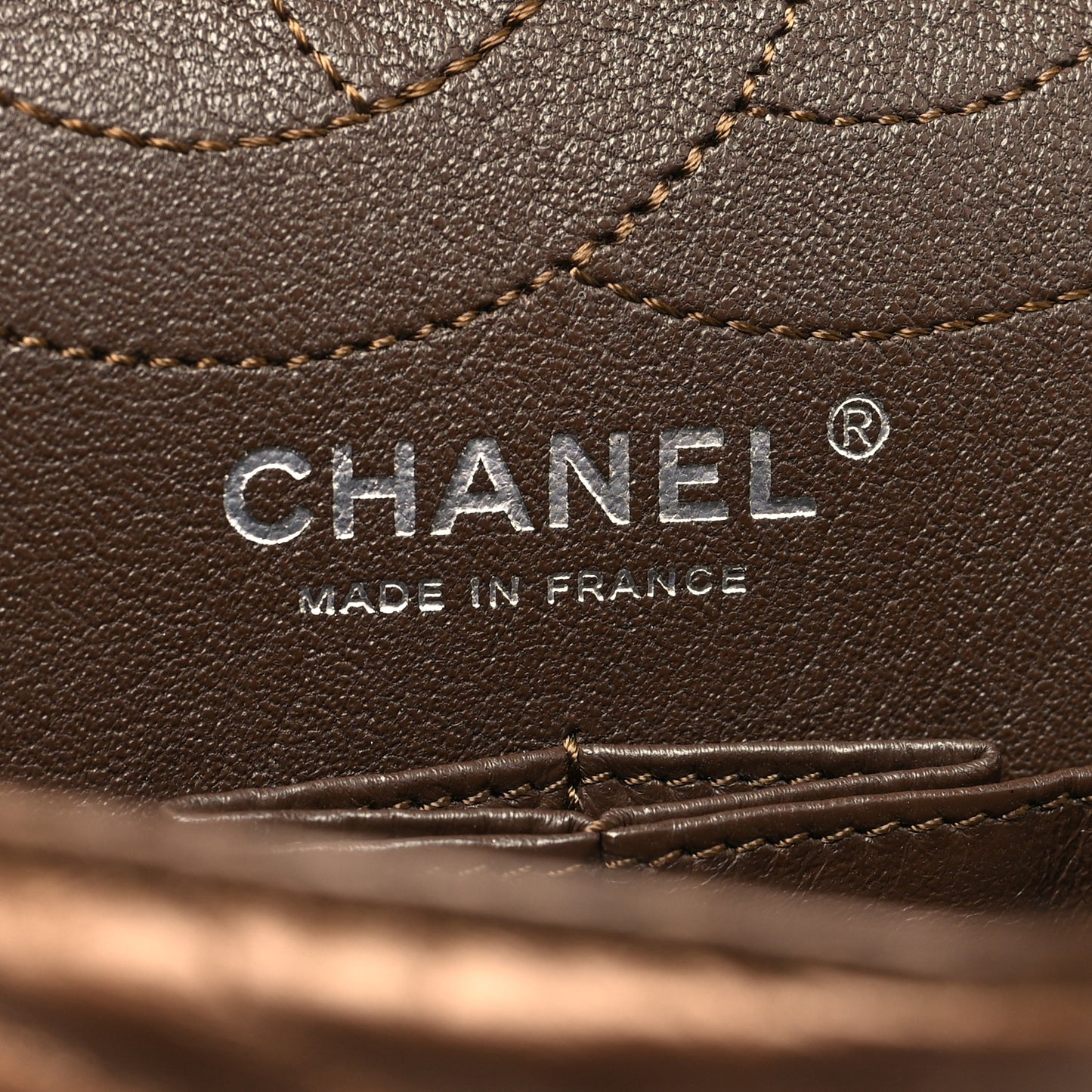Metallic Aged Calfskin Quilted 2.55 Reissue 226 Flap Bronze