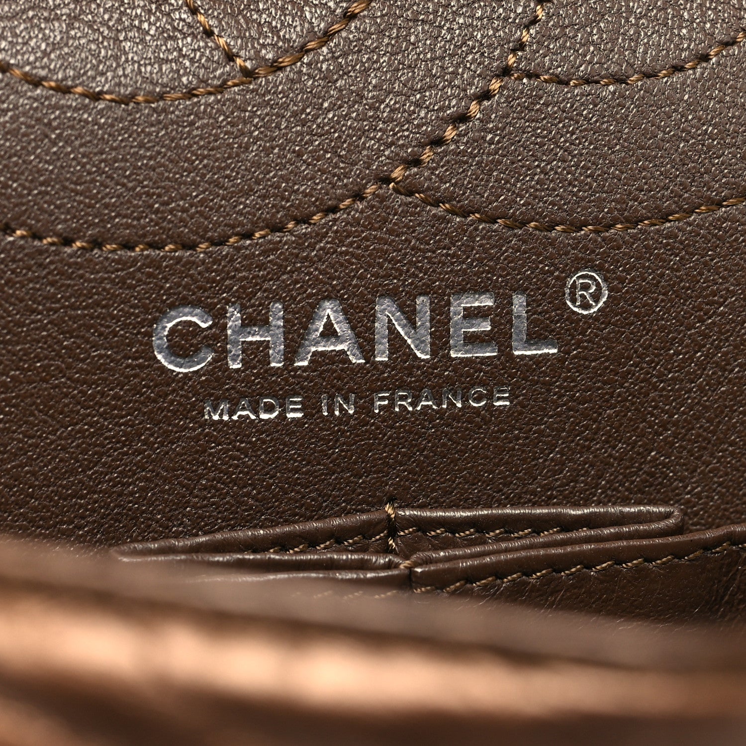 Chanel Metallic Aged Calfskin Quilted 2.55 Reissue 226 Flap Bronze 6 of 10
