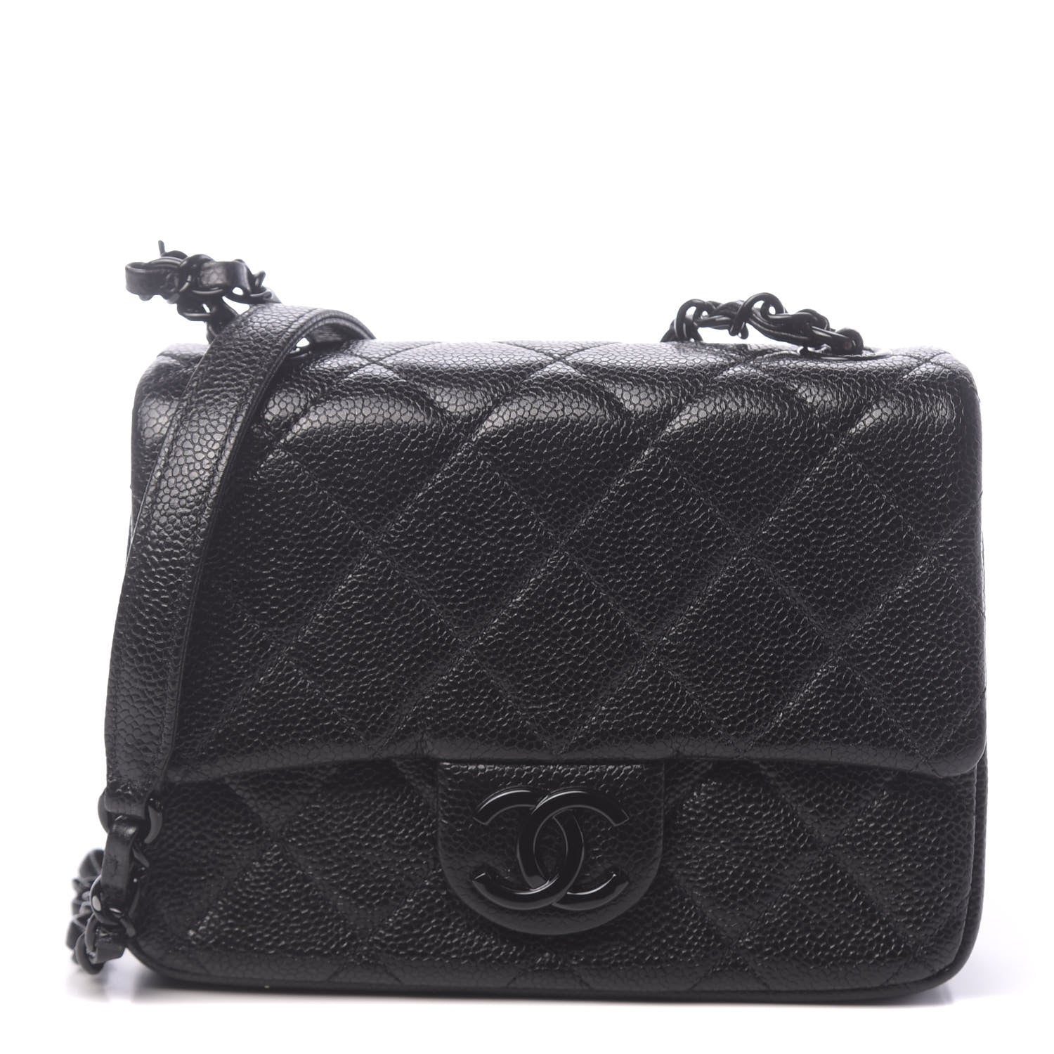 Chanel Caviar Quilted Incognito Mini Square Flap Black 1 of 11