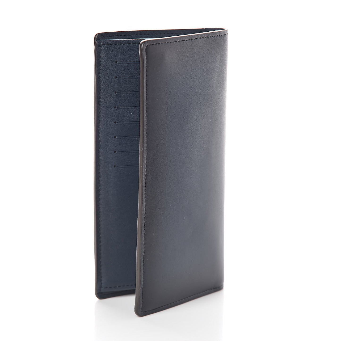 Cuir Ombre Brazza Wallet Navy