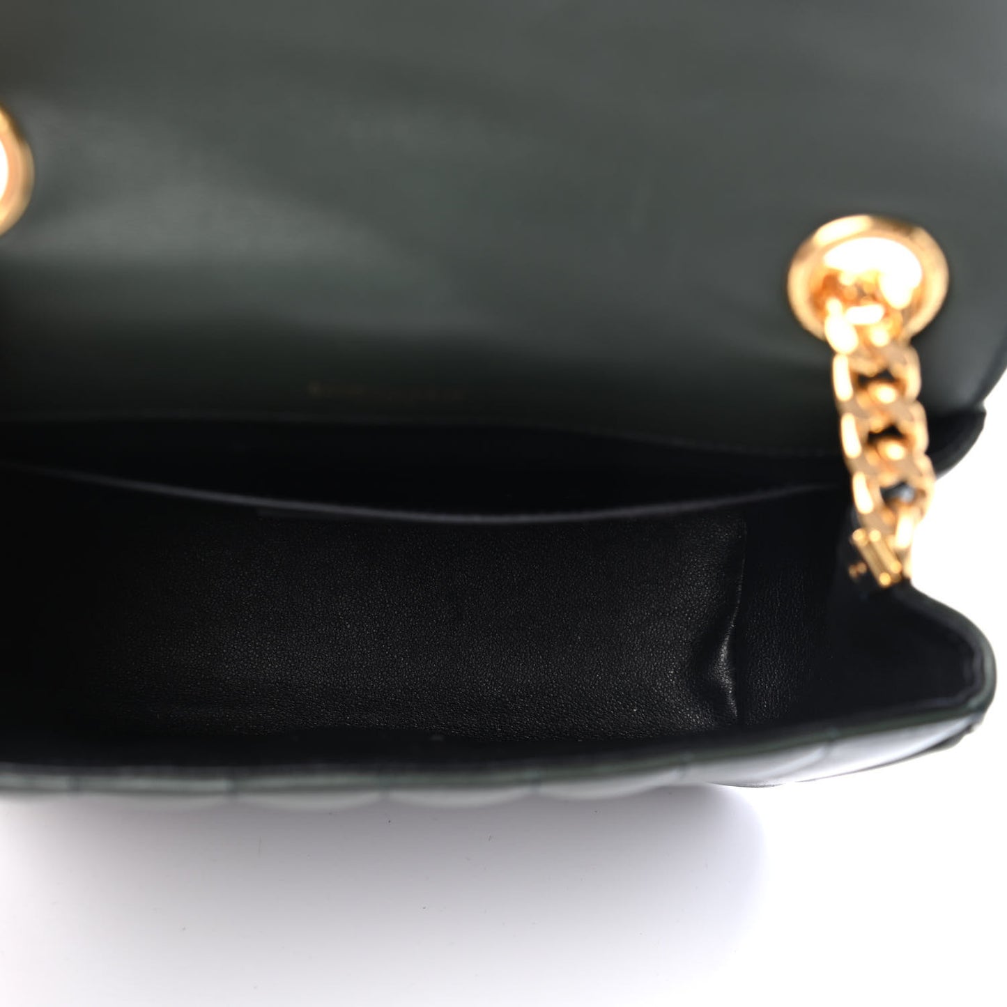 Lambskin Matelasse Monogram Medium Vicky Chain Bag Algae