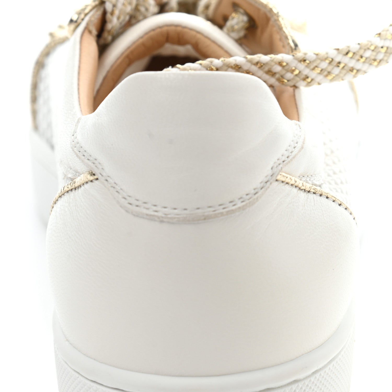 Christian Louboutin Nappa Spikes Womens Vieira Flat Sneakers 39.5 Gold 12 of 14