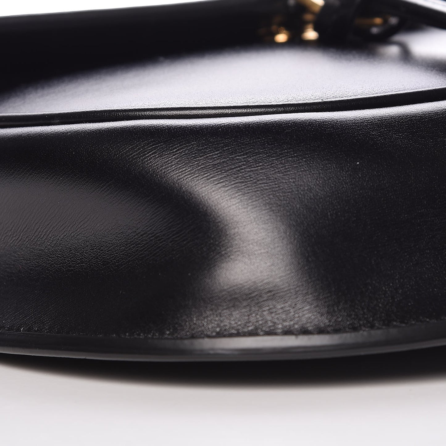 Calfskin Small Datcha Satchel Bag Black
