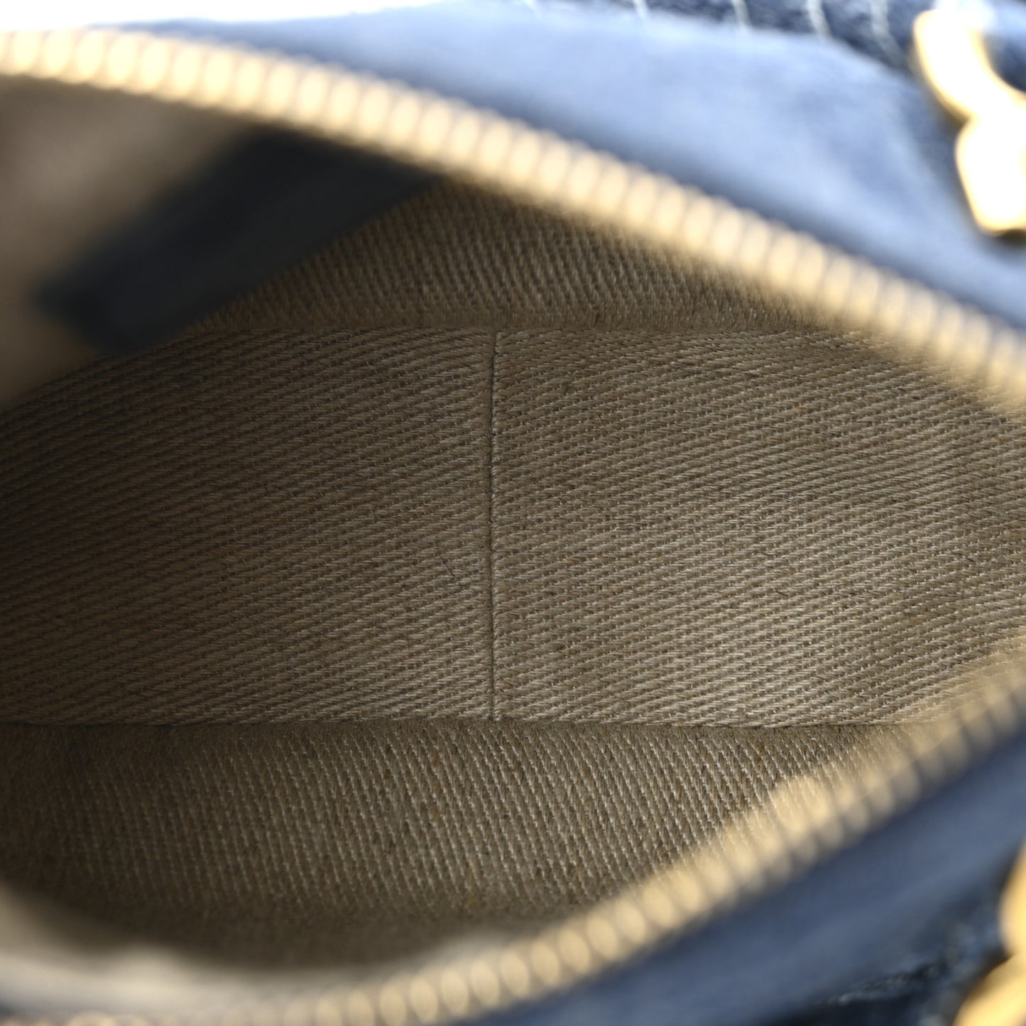 Denim Mini Marcie Saddle Satchel  Blue