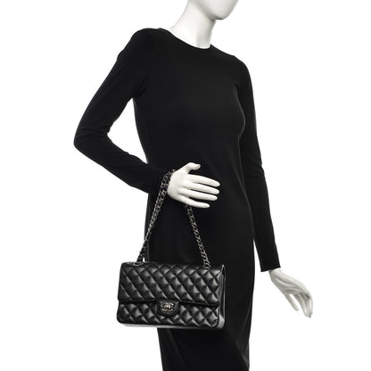 Chanel Caviar Quilted Medium Double Flap Black 2 of 7