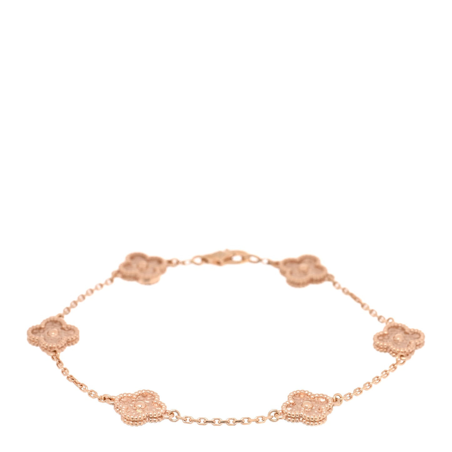 18K Rose Gold 6 Motifs Sweet Alhambra Bracelet