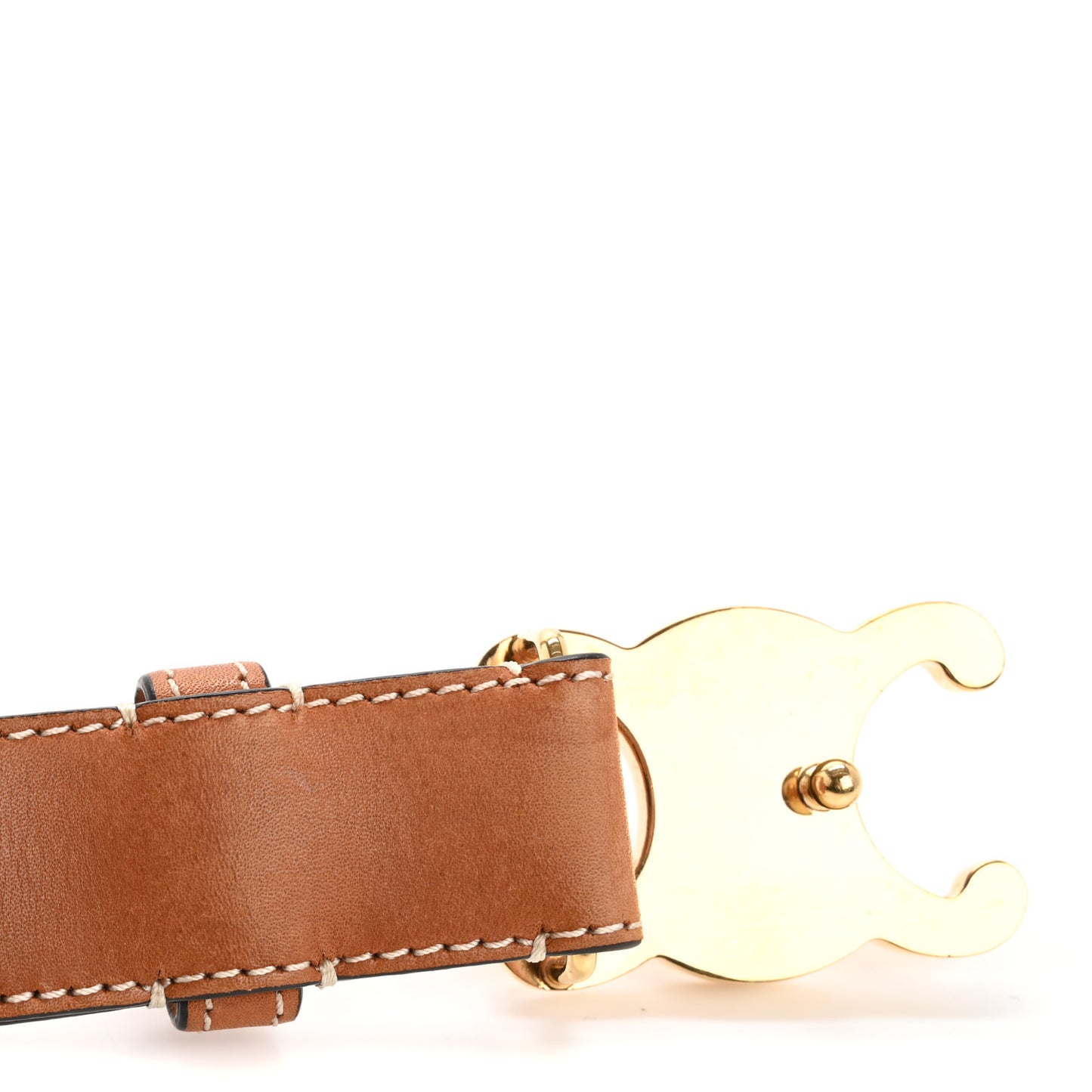 Box Calfskin Small 18mm Triomphe Belt 80 32 Tan