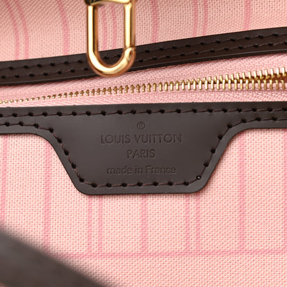 Louis Vuitton Damier Ebene Neo Neverfull MM Rose Ballerine 6 of 9