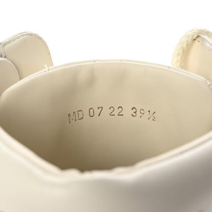 Christian Dior Calfskin Cannage D-Leader Ankle Boots 39.5 White 10 of 10