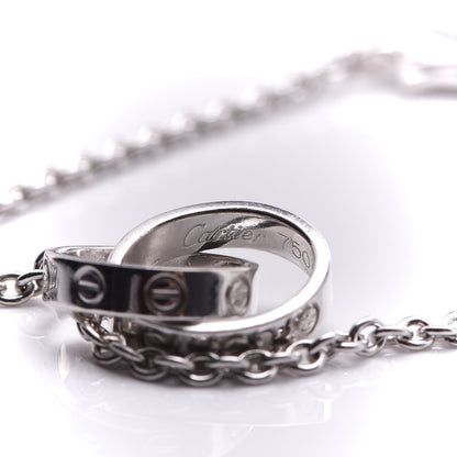 Cartier 18K White Gold Interlocking LOVE Bracelet 7 of 8
