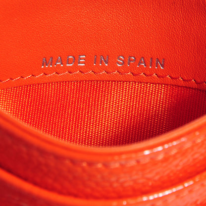 Chanel Patent Grained Calfskin CC Timeless Card Holder Orange 7 of 9