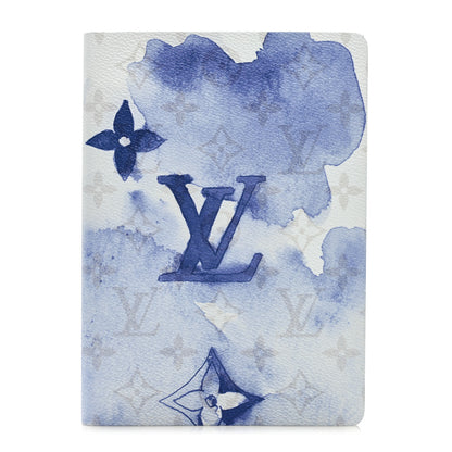 Louis Vuitton Monogram Watercolor Clemence Notebook Blue 1 of 6