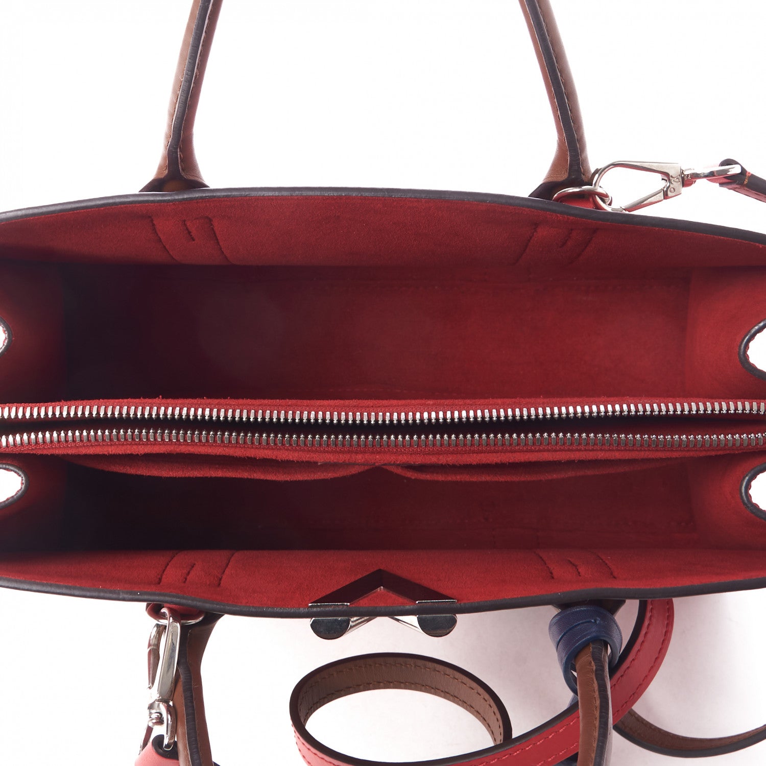 Louis Vuitton Monogram Cuir Plume Very Tote MM Rubis Noisette 5 of 8