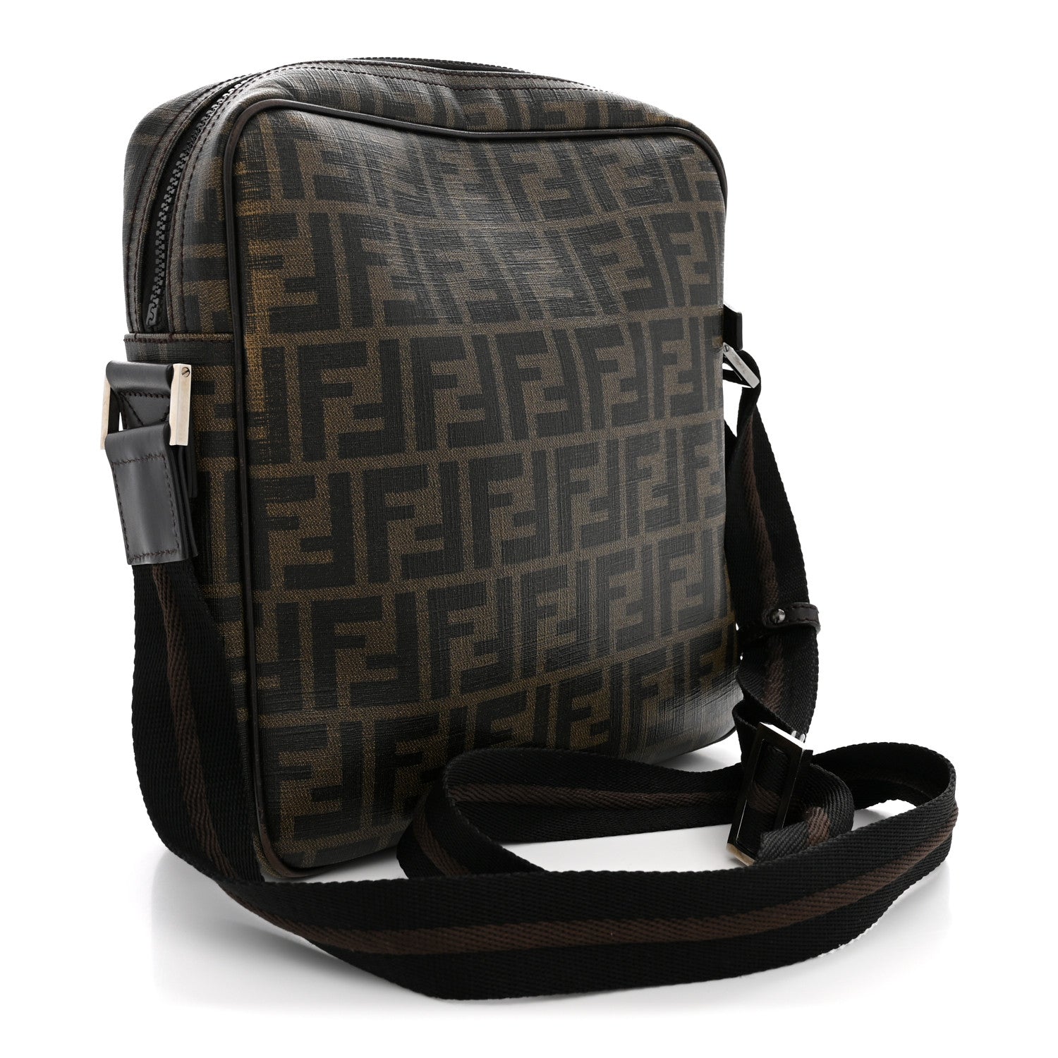 Fendi Zucca Spalmati Messenger Bag Tobacco 3 of 12
