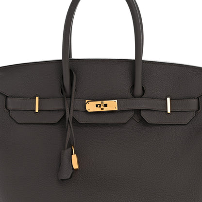 Hermes Togo Birkin 35 Etain Etain 8 of 13