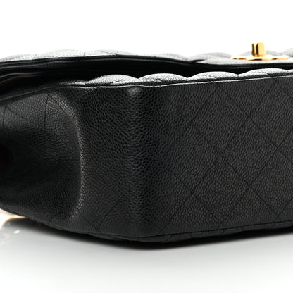 Chanel Caviar Quilted Jumbo Double Flap Black 9 of 13