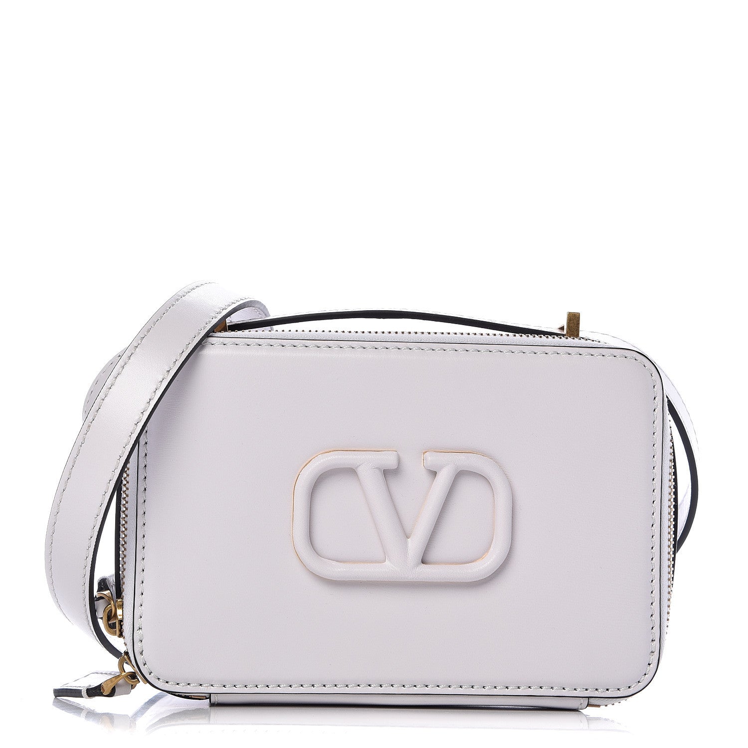 Valentino Garavani Smooth Calfskin VSling Crossbody Bag White 1 of 9