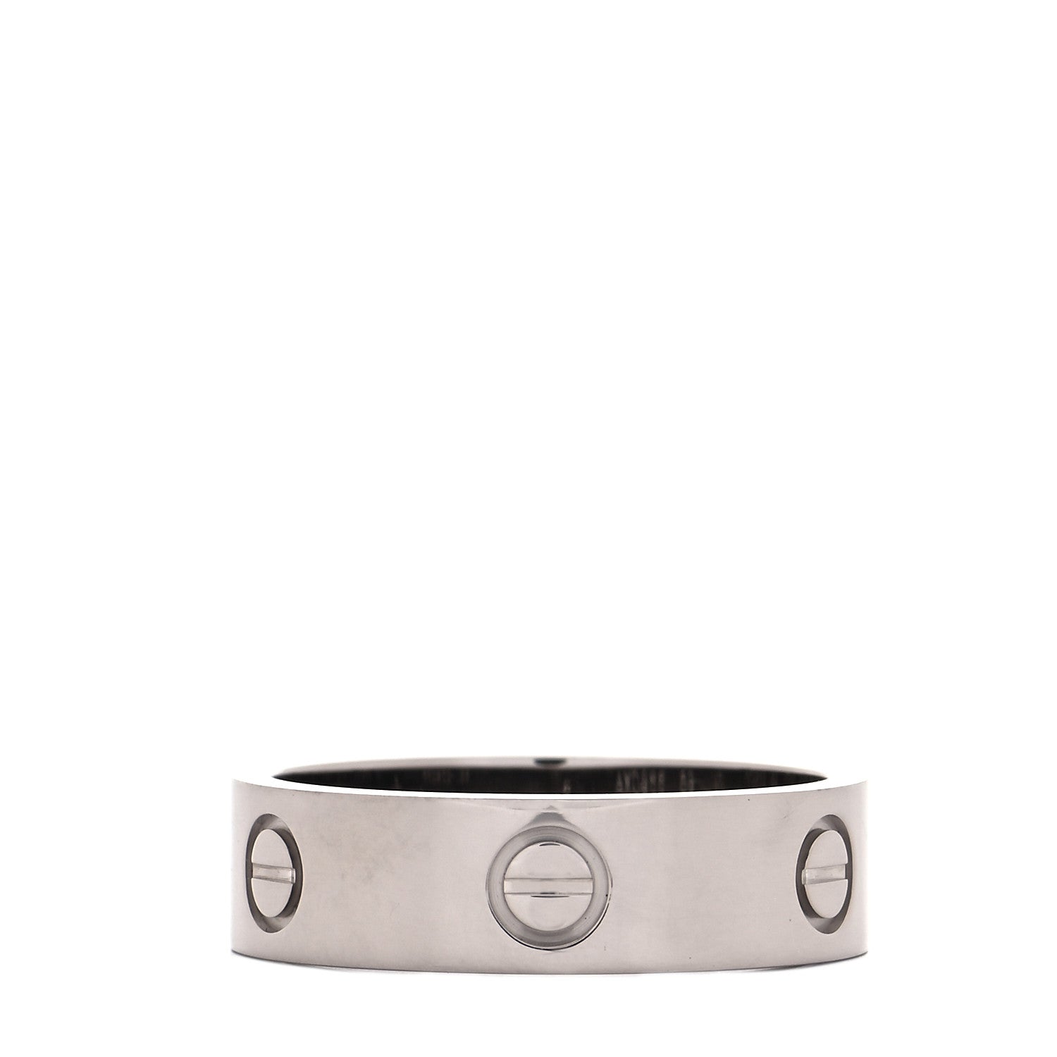 Cartier 18K White Gold 5.5mm LOVE Ring 59 8.75 3 of 5