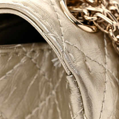 Chanel Metallic Aged Calfskin Quilted 2.55 Reissue Mini Flap Light Gold 11 of 11