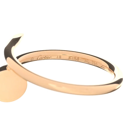 Cartier 18K Yellow Gold Small Juste Un Clou Ring 47 4 5 of 6