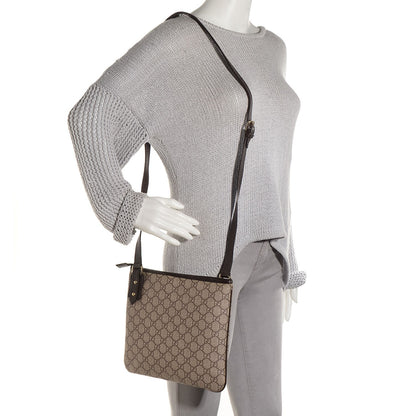 Gucci GG Plus Monogram Flat Messenger Beige Dark Brown 2 of 7