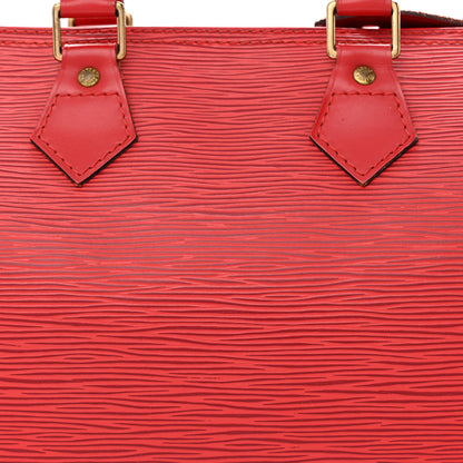 Louis Vuitton Epi Speedy 25 Castillan Red 8 of 14