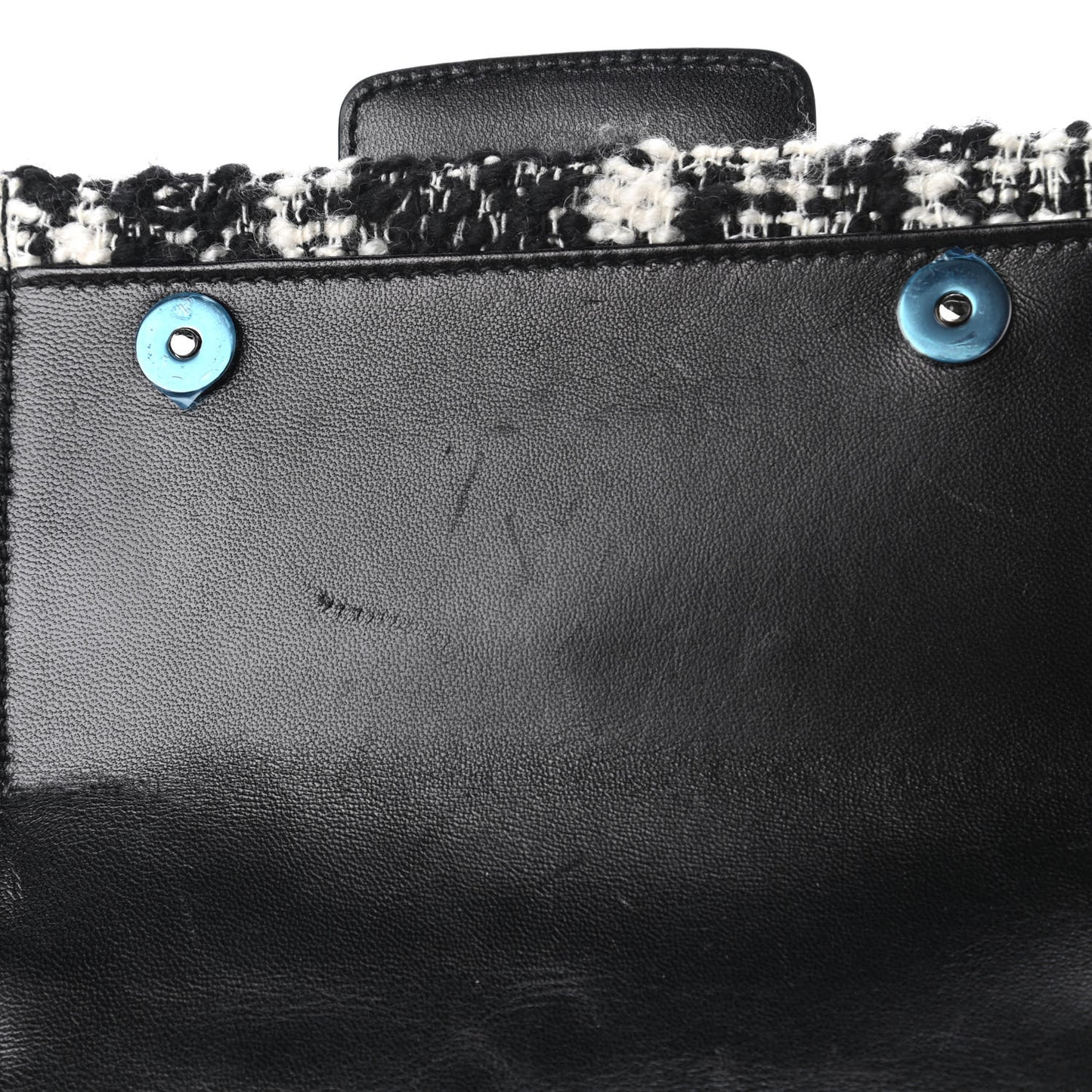 Tweed Mini Millennials Crossbody Bag Black White