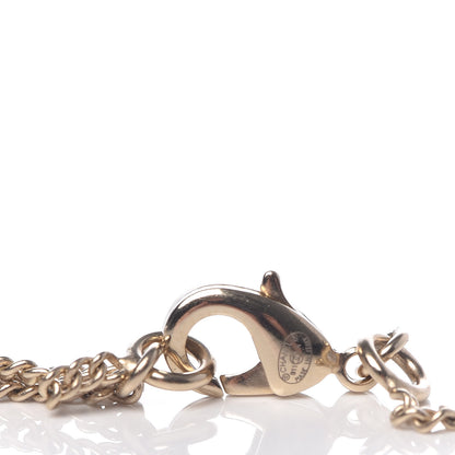 Chanel Enamel Pearl CC Pendant Necklace Gold 5 of 5