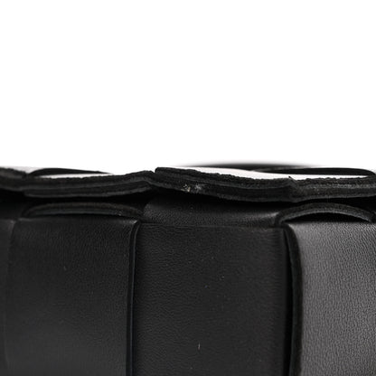 Bottega Veneta Lambskin Maxi Intrecciato Cassette Crossbody Bag Black 11 of 12